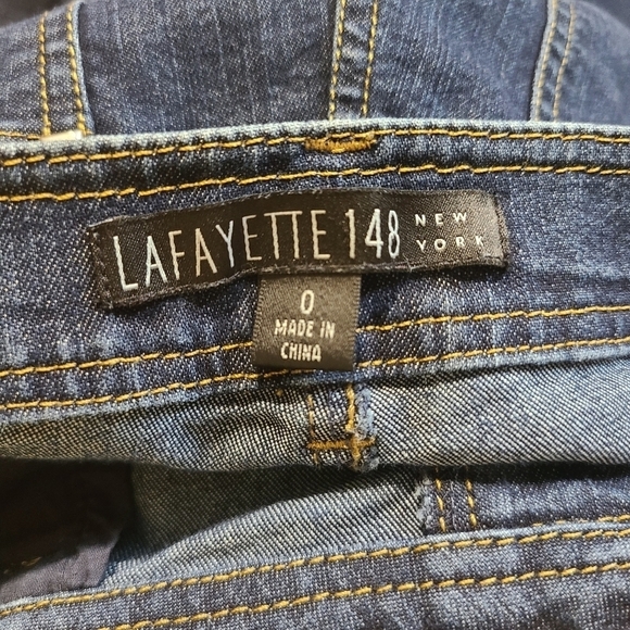 Lafayette 148 New York Mini Flare Straight Leg Jean - Picture 3 of 6